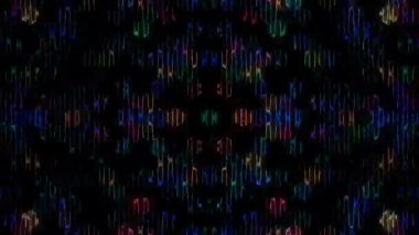 Soyut arka plan hareket eden çizgiler ve parlayan ışık noktaları. Çemberlerle canlandırma