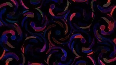 Soyut arka plan hareket eden çizgiler ve parlayan ışık noktaları. Çemberlerle canlandırma