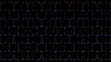 Siyah arkaplandaki renkli çizgilerle ince hareketleri düzenleyen, parıldayan, parlak güzel videolar.