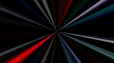 Siyah arkaplandaki renkli çizgilerle ince hareketleri düzenleyen, parıldayan, parlak güzel videolar.