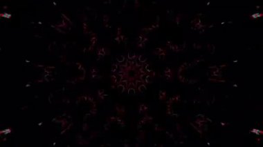 soyut çizgiler merkezde parlayan renkli ışık, siyah arkaplan