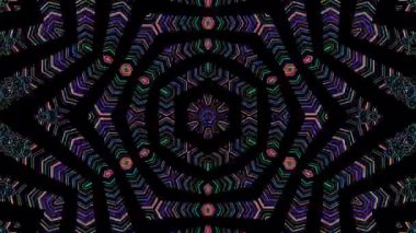 Soyut arka plan hareket eden çizgiler ve parlayan ışık noktaları. Çemberlerle canlandırma