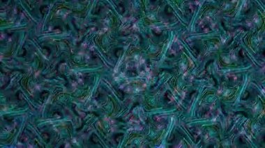 3D soyut parlak çizgiler, dalga, renkli, siyah arkaplan