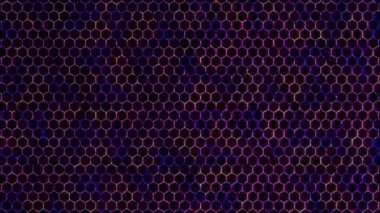 3D soyut parlak çizgiler, dalga, renkli, siyah arkaplan