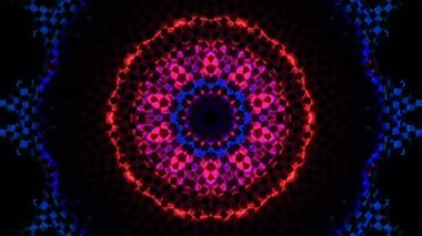 soyut çizgiler merkezde parlayan renkli ışık, siyah arkaplan