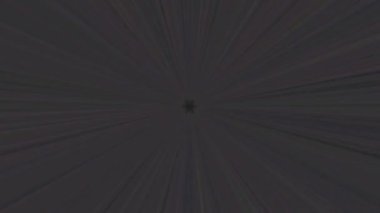 3D soyut parlak çizgiler, dalga, renkli, siyah arkaplan