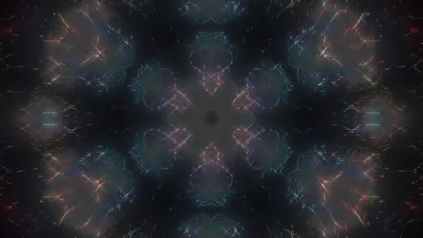Abstracte Achtergrond Bewegende Strepen Knipperen Met Stralende Lichtpuntjes Animatie Met — Stockvideo