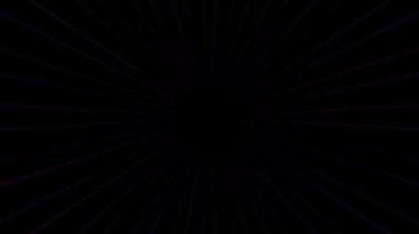 soyut çizgiler merkezde parlayan renkli ışık, siyah arkaplan