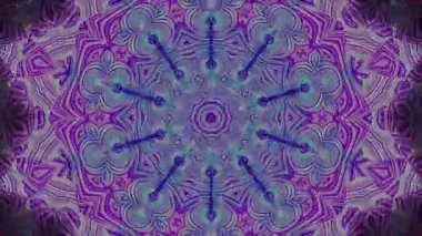 Parlayan güzel soyut bir kaleydoskop, ince hareketleri düzenleyen parlak bir ışık.