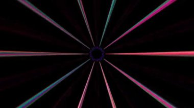 Siyah arkaplandaki renkli çizgilerle ince hareketleri düzenleyen, parıldayan, parlak güzel videolar.