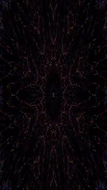güzel dikey video portresi soyut çizgiler renkli ışık merkezde parlıyor, siyah arkaplan