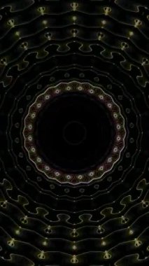 Soyut arka plan hareket eden çizgiler ve parlayan ışık noktaları. Çemberlerle canlandırma