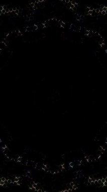 Soyut arka plan hareket eden çizgiler ve parlayan ışık noktaları. Çemberlerle canlandırma