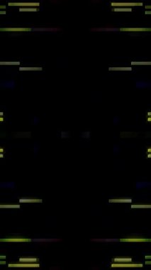 3D animation vertical beautiful video colorful abstract bright light energy 4K of smooth lines waves glittering light effect on black background