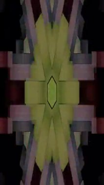 3D animation vertical beautiful video colorful abstract bright light energy 4K of smooth lines waves glittering light effect on black background