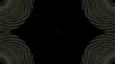 Soyut arka plan hareket eden çizgiler ve parlayan ışık noktaları. Çemberlerle canlandırma