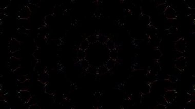 Soyut arka plan hareket eden çizgiler ve parlayan ışık noktaları. Çemberlerle canlandırma