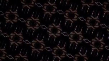 Soyut arka plan hareket eden çizgiler ve parlayan ışık noktaları. Çemberlerle canlandırma