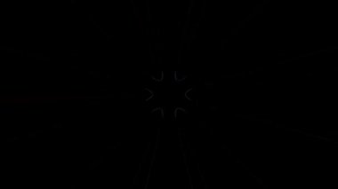 Parlayan parlak renkli çizgiler parlak ışık enerjisi 4K çizgileri pürüzsüz dalgalar parıldayan ışık efekti, siyah arkaplan