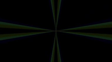 3D soyut parlak çizgiler, dalga, renkli, siyah arkaplan