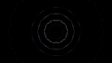 soyut çizgiler merkezde parlayan renkli ışık, siyah arkaplan