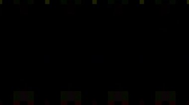 3D soyut parlak çizgiler, dalga, renkli, siyah arkaplan