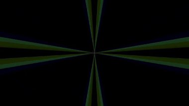 3D soyut parlak çizgiler, dalga, renkli, siyah arkaplan