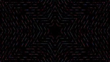 Siyah arkaplandaki renkli çizgilerle ince hareketleri düzenleyen, parıldayan, parlak güzel videolar.