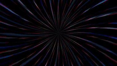 3D soyut parlak çizgiler, dalga, renkli, siyah arkaplan