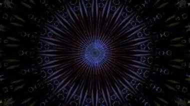 3D soyut parlak çizgiler, dalga, renkli, siyah arkaplan