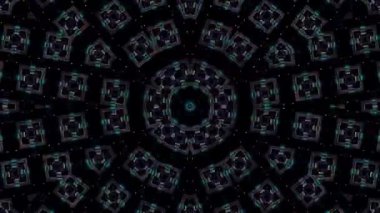 Soyut arka plan hareket eden çizgiler ve parlayan ışık noktaları. Çemberlerle canlandırma