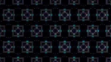 3D soyut parlak çizgiler, dalga, renkli, siyah arkaplan