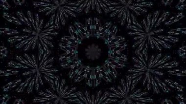 Soyut arka plan hareket eden çizgiler ve parlayan ışık noktaları. Çemberlerle canlandırma