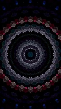 Soyut arka plan hareket eden çizgiler ve parlayan ışık noktaları. Çemberlerle canlandırma