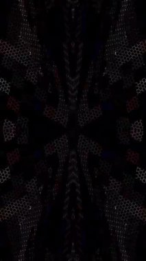 3D soyut parlak çizgiler, dalga, renkli, siyah arkaplan