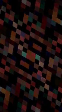 3D soyut parlak çizgiler, dalga, renkli, siyah arkaplan