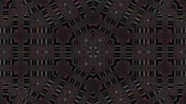 3D animasyon güzel video renkli soyut parlak ışık enerjisi 4K düz çizgi dalgaları merkezde yuvarlak ışık efekti, siyah arkaplan