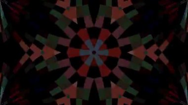 3D animasyon güzel video renkli soyut parlak ışık enerjisi 4K düz çizgi dalgaları merkezde yuvarlak ışık efekti, siyah arkaplan