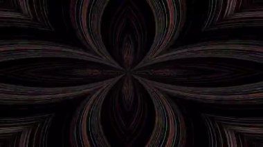 Siyah arkaplandaki renkli çizgilerle ince hareketleri düzenleyen, parıldayan, parlak güzel videolar.
