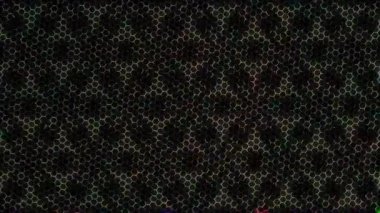 Siyah arkaplandaki renkli çizgilerle ince hareketleri düzenleyen, parıldayan, parlak güzel videolar.