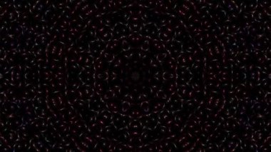 3D animasyon güzel video renkli soyut parlak ışık enerjisi 4K düz çizgi dalgaları merkezde yuvarlak ışık efekti, siyah arkaplan