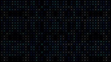 3D soyut parlak çizgiler, dalga, renkli, siyah arkaplan