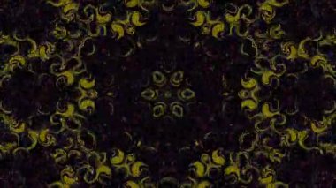 3D animasyon güzel video renkli soyut parlak ışık enerjisi 4K düz çizgi dalgaları merkezde yuvarlak ışık efekti, siyah arkaplan