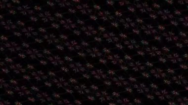 3D animation vertical beautiful video colorful abstract bright light energy 4K of smooth lines waves glittering light effect on black background
