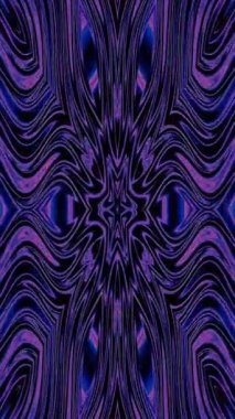 3D Animated digital abstract. Colorful curved and circular lines on black background, seamless loop