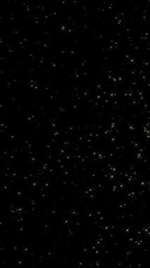 3D Animated digital abstract. Colorful curved and circular lines on black background, seamless loop