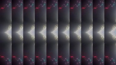 güzel renkli video soyut parlak ışık enerjisi 4K düz çizgi dalgaları siyah arkaplan üzerinde parıldayan ışık etkisi