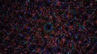 soyut çizgiler merkezde parlayan renkli ışık, soyut arkaplan hareket eden çizgiler ve parlayan ışık