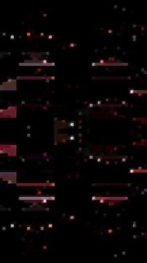 3D animation vertical beautiful video colorful abstract bright light energy 4K of smooth lines waves glittering light effect on black background