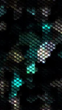 Siyah arkaplandaki renkli çizgilerle ince hareketleri düzenleyen, parıldayan, parlak güzel videolar.